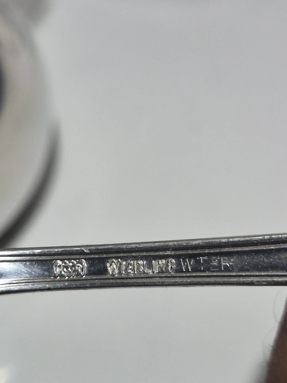 Vintage Web Pewter 1172 Polished Baby Cup and 2 Spoons .